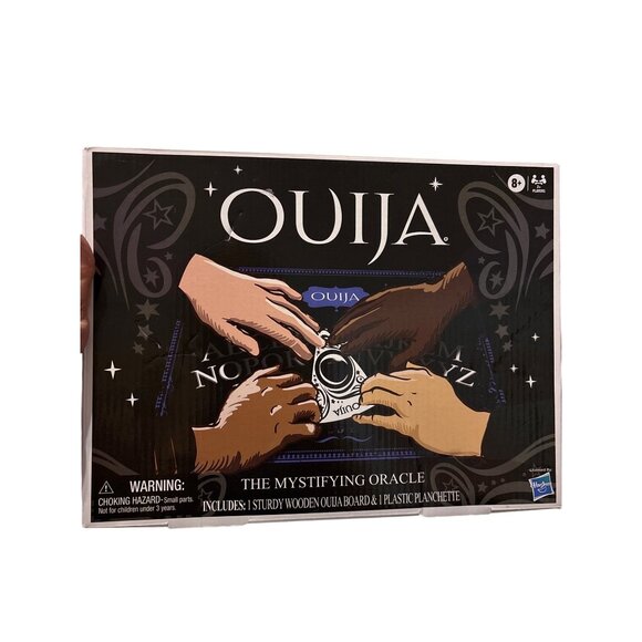 Ouija Board Game Hasbro The Mystifying Oracle Wooden Board Plastic Planchette - Picture 1 of 9